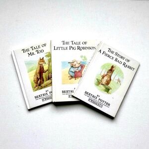 Vintage 80’s Peter Rabbit Set of Three Hardcover Books Beatrix Potter
